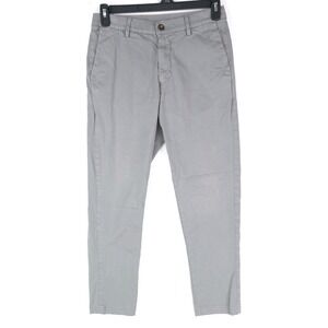 Bear‎ Bottom Pants Joggers Mens M Gray Chino Tapered Fit Elastic Waist Stretch